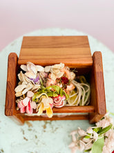 Load image into Gallery viewer, Vintage wooden trinket box with lid
