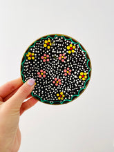 Load image into Gallery viewer, Vintage ceramics/ Hand painted flowers ring dish/ Vintage trinket dish catch all dish
