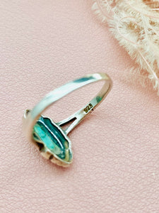 Vintage 925 silver turquoise ring