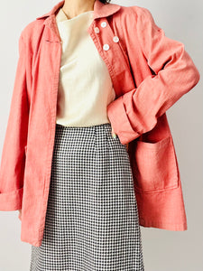 Vintage 1940s pink chore jacket