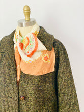 Load image into Gallery viewer, Vintage 1960s olive green tweed coat
