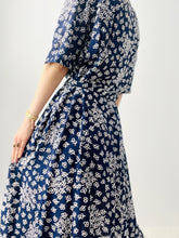 Load image into Gallery viewer, Vintage 1940s ribbon novelty print dress
