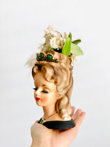 Vintage 1960s Lady Aileen head porcelain vase