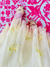 Load image into Gallery viewer, Vintage 1930s tulle lace floral embroidered dress
