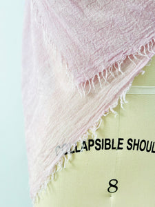 Vintage lilac pink cashmere scarf