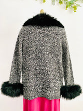 Load image into Gallery viewer, Vintage 1960s Sweater with Fur Collar and Cuffs
