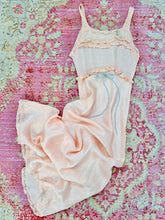 Load image into Gallery viewer, Reserved -Vintage 1930s pink satin lingerie dress

