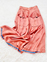 Load image into Gallery viewer, Vintage 1940s pink satin skirt
