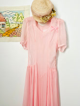 Load image into Gallery viewer, Vintage 1930s pastel pink silk dress
