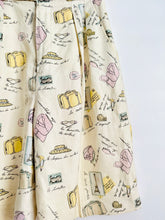 Load image into Gallery viewer, Vintage “travel essentials” novelty print linen shorts
