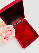 Load image into Gallery viewer, Antique jewelry box with pink velvet
