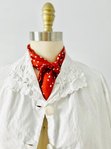 Antique 1910s cotton bolero top
