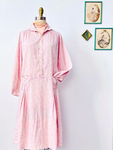 Load image into Gallery viewer, Vintage 1920s pastel pink cotton dress
