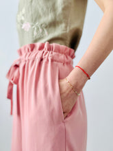 Load image into Gallery viewer, Pastel pink high waisted straigh leg pants
