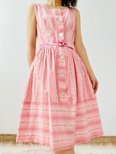 Load image into Gallery viewer, Vintage 1950s pink floral dress

