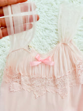 Load image into Gallery viewer, Vintage 1950s pink lingerie slip
