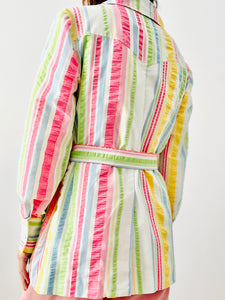 Vintage 1970s pastel stripes jacket