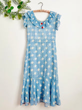Load image into Gallery viewer, Vintage 1920s blue cotton voile dress
