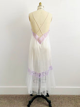 Load image into Gallery viewer, Vintage 1960s Sheer Lace Lingerie Set Lilac Color
