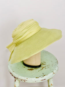 Vintage pastel green sun hat