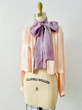 Load image into Gallery viewer, Vintage lilac color dotted scarf
