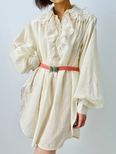 Load image into Gallery viewer, Vintage white cotton Gunne blouse/dress
