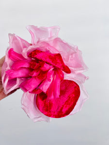 Vintage ombré pink millinery flower