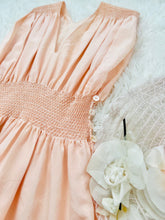 Load image into Gallery viewer, Vintage pink smocked lingerie dress
