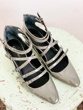Load image into Gallery viewer, Vintage Calvin Klein Grey Color Strappy Heels Leather Shoes
