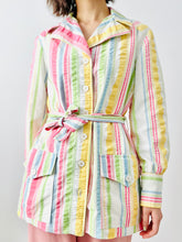 Load image into Gallery viewer, Vintage 1970s pastel stripes jacket
