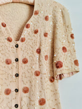 Load image into Gallery viewer, Vintage 1940s dusty pink rayon crepe top
