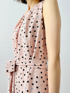Vintage polka dot pink dress