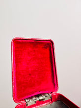 Load image into Gallery viewer, Antique jewelry box with pink velvet
