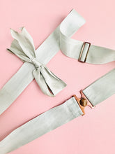 Load image into Gallery viewer, Antique Edwardian French adjustable ribbon sash

