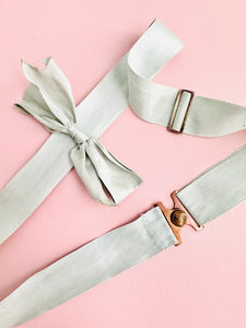 Antique Edwardian French adjustable ribbon sash