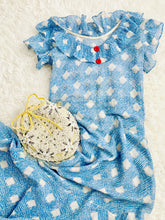 Load image into Gallery viewer, Vintage 1920s blue cotton voile dress
