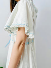 Load image into Gallery viewer, Antique 1910s Edwardian pastel blue embroidered lingerie dress
