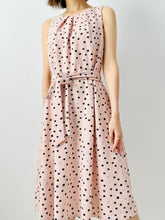 Load image into Gallery viewer, Vintage polka dot pink dress

