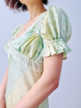 Load image into Gallery viewer, Vintage pastel green dotted slip dress
