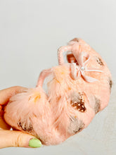 Load image into Gallery viewer, Vintage pink feather fascinator with veil bridal headpiece
