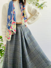 Load image into Gallery viewer, Vintage 1970s Plaid High Waisted A Line Skirt
