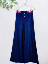 Load image into Gallery viewer, Vintage 1960s knit high waisted wide leg pants
