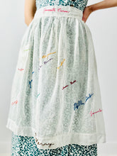 Load image into Gallery viewer, Vintage 1930s autographs embroidered apron
