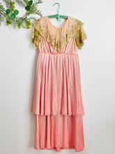Load image into Gallery viewer, Antique 1910s Edwardian Pink Silk Dress with Lamé Lace
