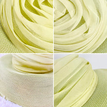 Load image into Gallery viewer, Vintage pastel green sun hat
