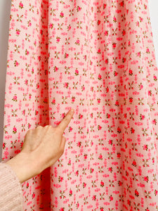 Vintage full length pink floral dress