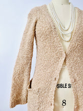 Load image into Gallery viewer, Vintage Dusty Pink Sequins Beaded Cardigan
