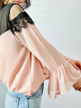 Load image into Gallery viewer, Dreamy pink tulle lace blouse
