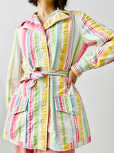 Load image into Gallery viewer, Vintage 1970s pastel stripes jacket
