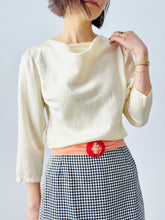 Load image into Gallery viewer, Vintage 1940s silk satin blouse

